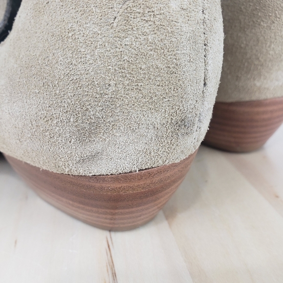 Anthropologie Matisse Neil Booties Size 8.5 Suede Leather Studded Buckle Western - Picture 14 of 14